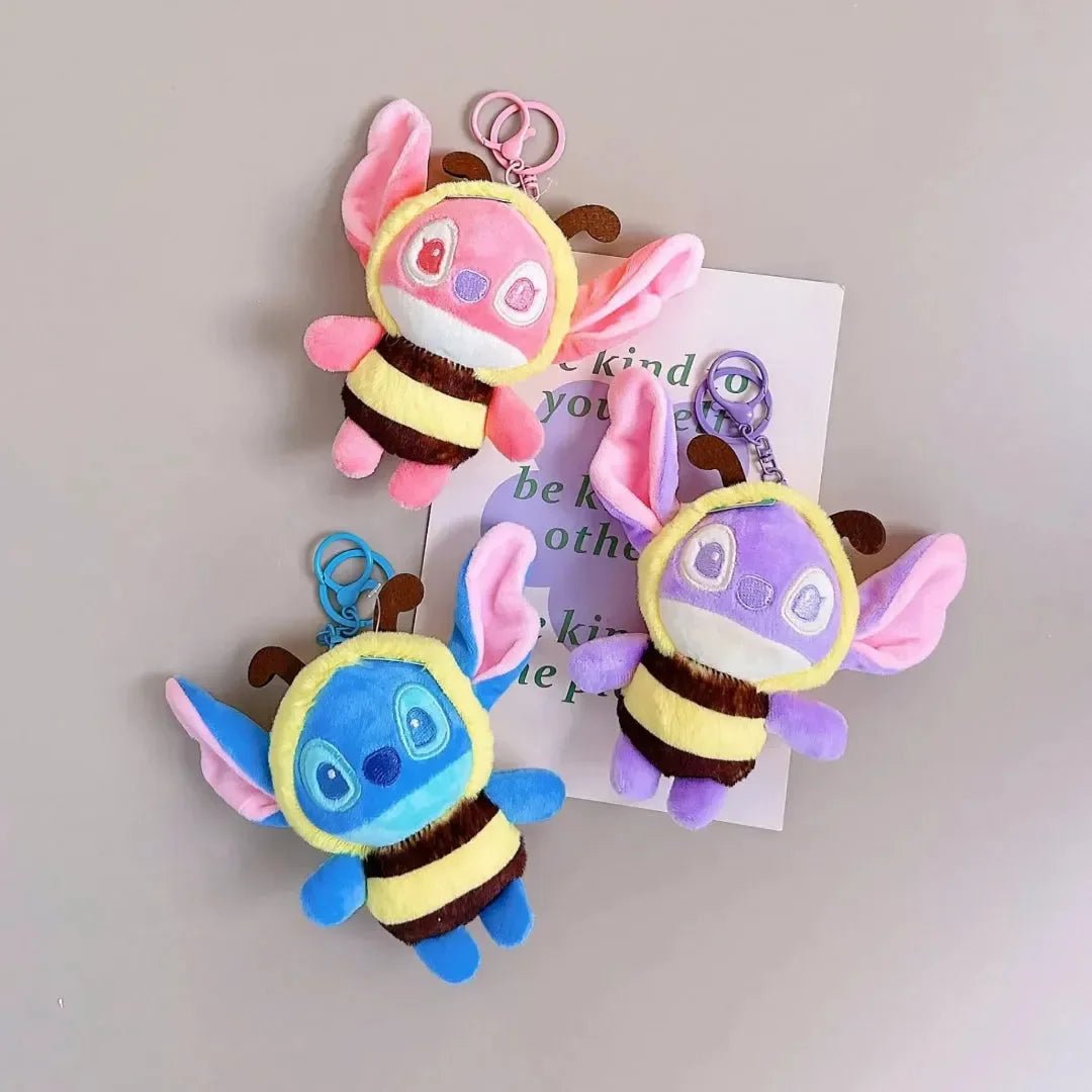 Stitch Buzzworthy Bloom Plush Keychain