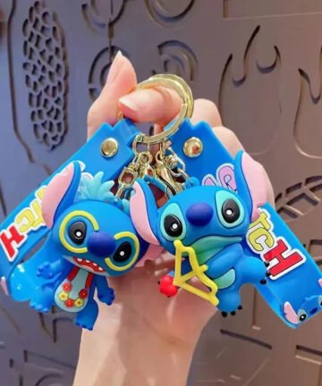 Stitch Style Squad 3D Keychain