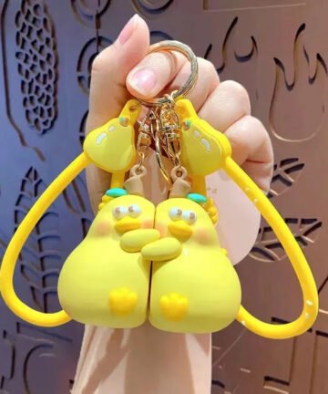 Soulmate Ducks Magnetic Couple Keychain