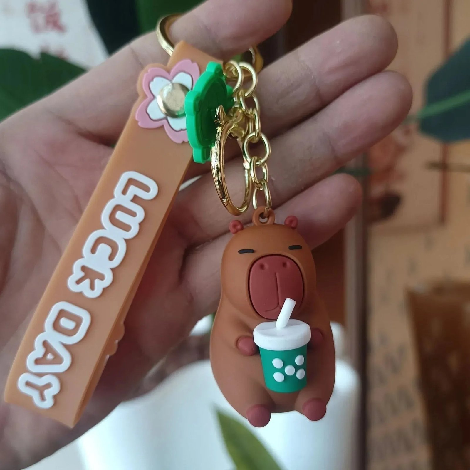 Lucky Loop Capybara 3D Keychain - Image 4