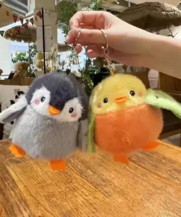 Feathered Friends Bird Plush Keychain