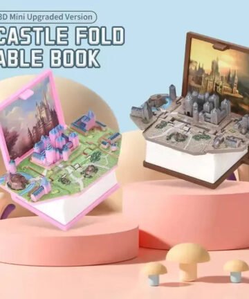 Hogwarts Castle Folding Book Keychain