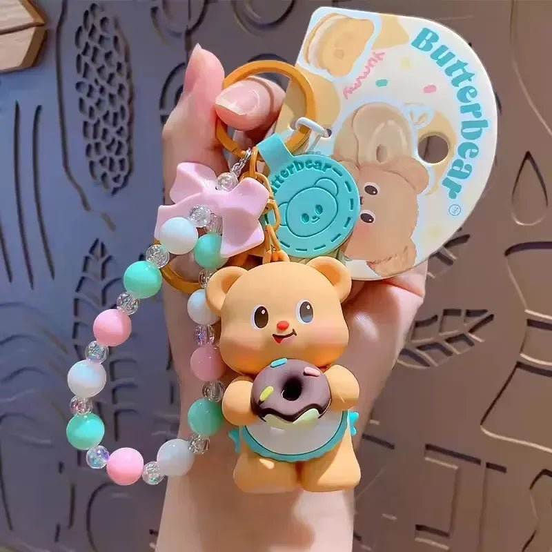 Butterbear Sweet Donut Keychain