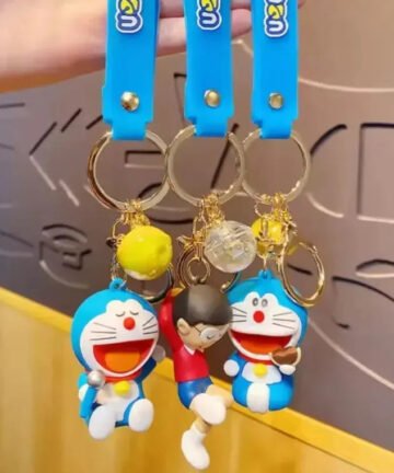 Dreamy Duo Doraemon Delights Keychain