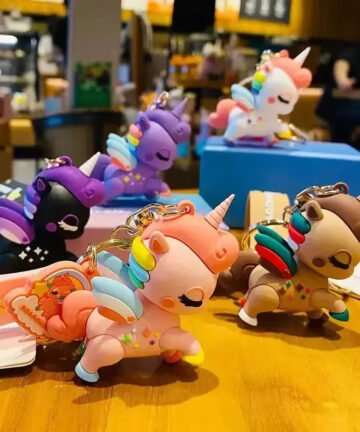 Galloping Galaxy Unicorn Keychain