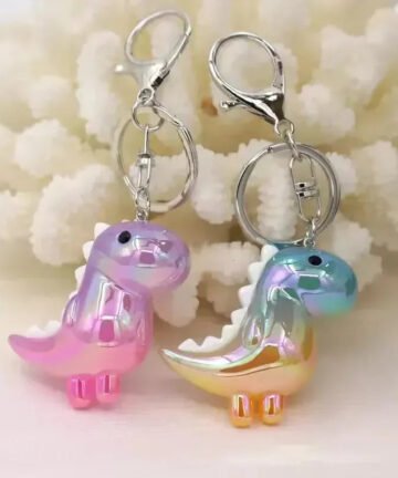 Acrylic Dinosaur 3D Keychain
