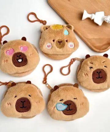 Capybara Anime Plush Coin Purse