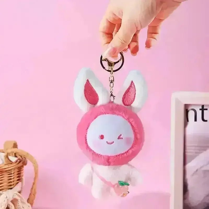 Cute Bag Bunny Plush Keychain - Image 2