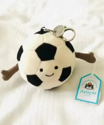 Jellycat Happy Football Plush Keychain
