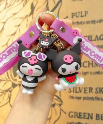 Kuromi Style Spree Silicone Keychain