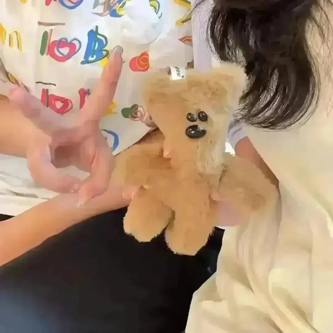 Mr. Bean Teddy Plush Squeaky Keychain - Image 2