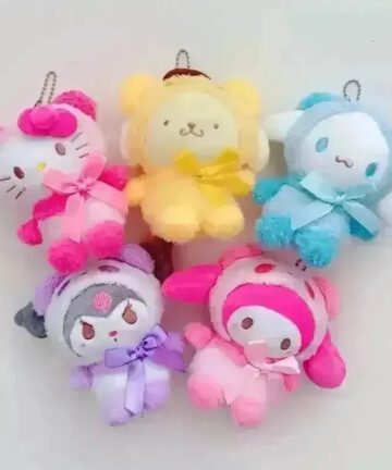 Sanliou Stylish Ribbon Plush Keychain