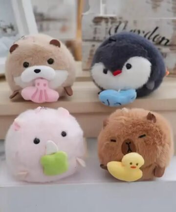 Adorable Critter Crew Plush Keychain