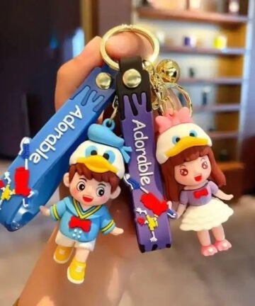 Cartoon Cosplay Duck Duo Keychain