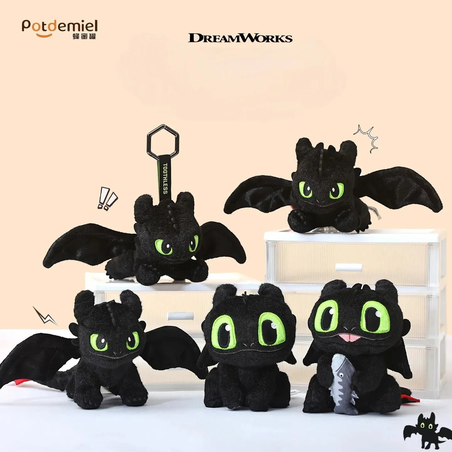 Authentic Premium HTTYD Plush Keychains - Image 2