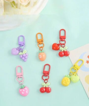 Tropical Fruit Paradise Keychain