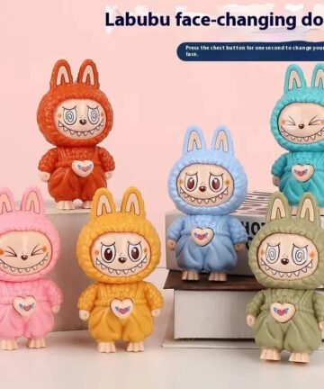 Labubu Chameleon Face Changing Keychain