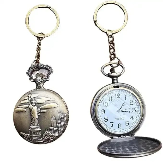 Classic Elegance Pocket Watch Keychain - Image 13