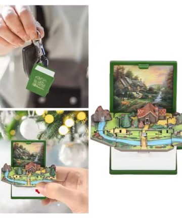 Rural Landscape 3D Folding Keychain