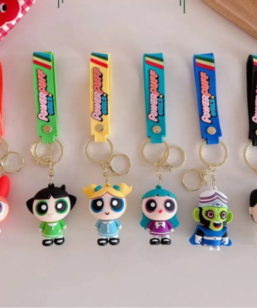 Powerful Girls Little Heroes 3D Keychain