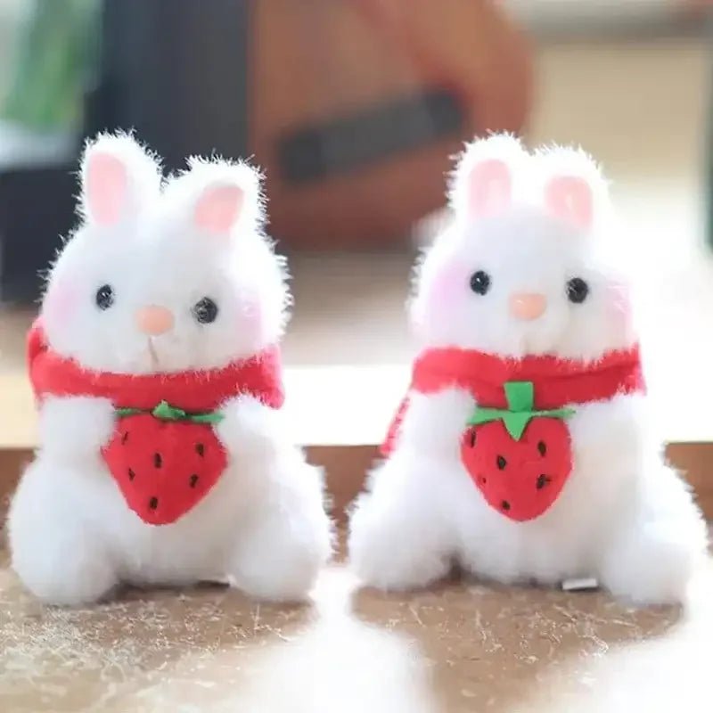 Utterly Adorable Strawberry Rabbit Keychain - Image 2
