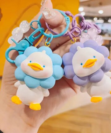 Sunkissed Blooming Duck 3D Keychain