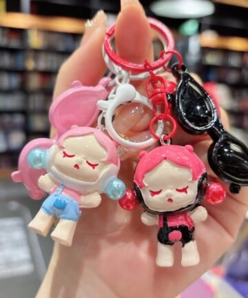 SkullPanda Glam Guardian Keychain