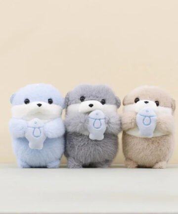 Fish Otter Plush Doll Keychain