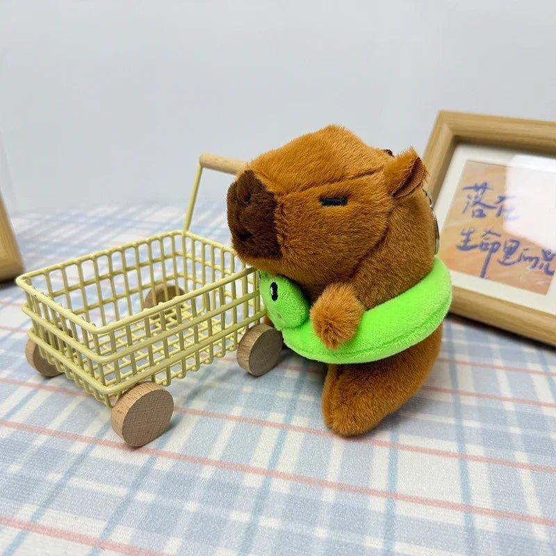 Swim Ring Capybara Plush Keychain - Image 6