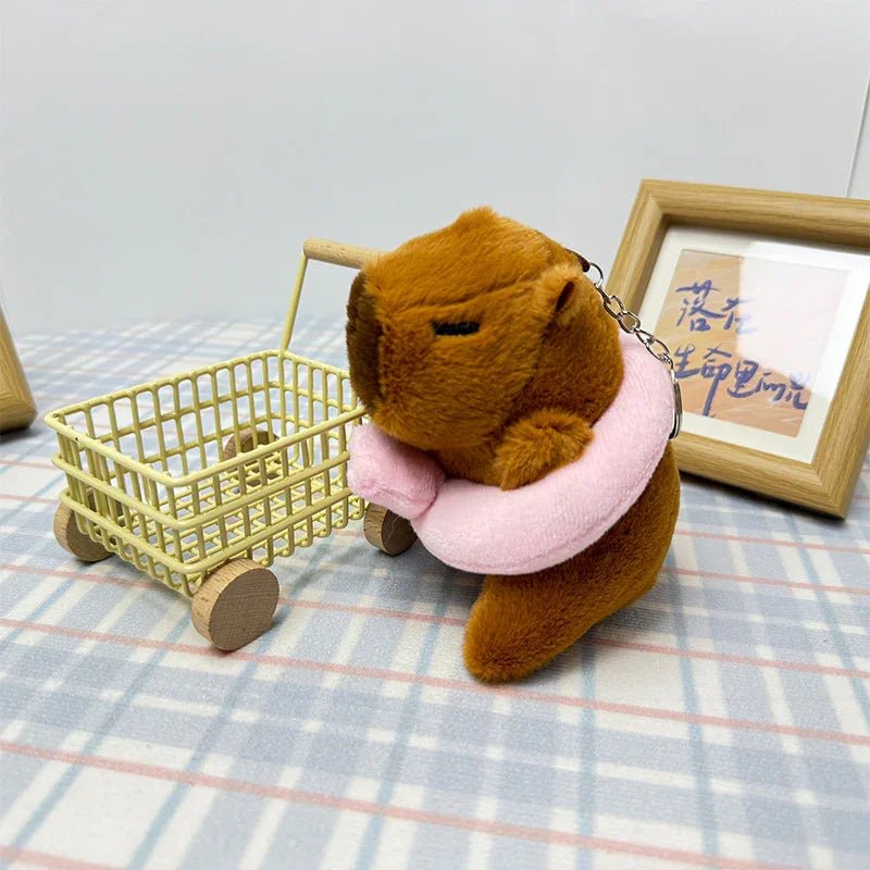 Swim Ring Capybara Plush Keychain - Image 7