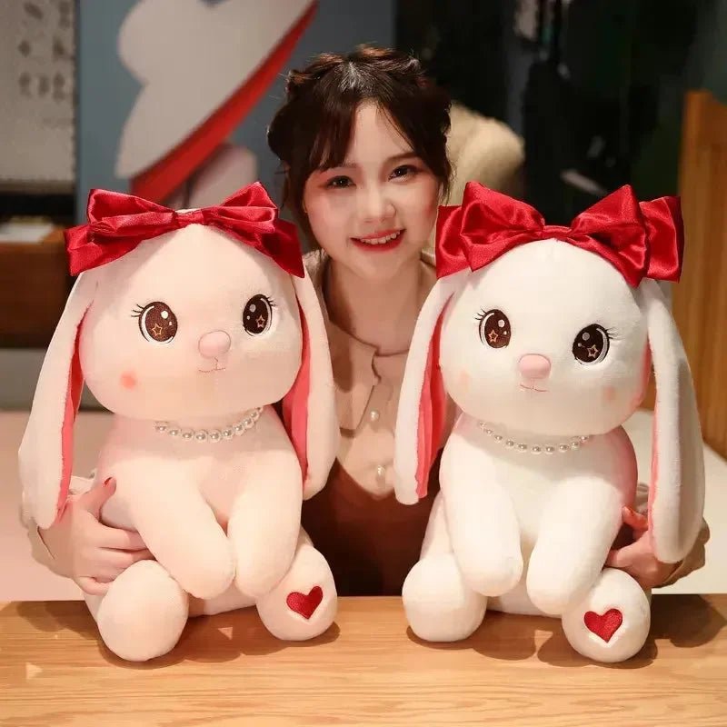 Red Bow Rabbit Premium Plush (35 cm) - Image 2