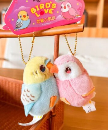 Chirping Hearts Couple Keychain