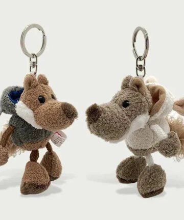 Wolf as Sheep Plush Keychain