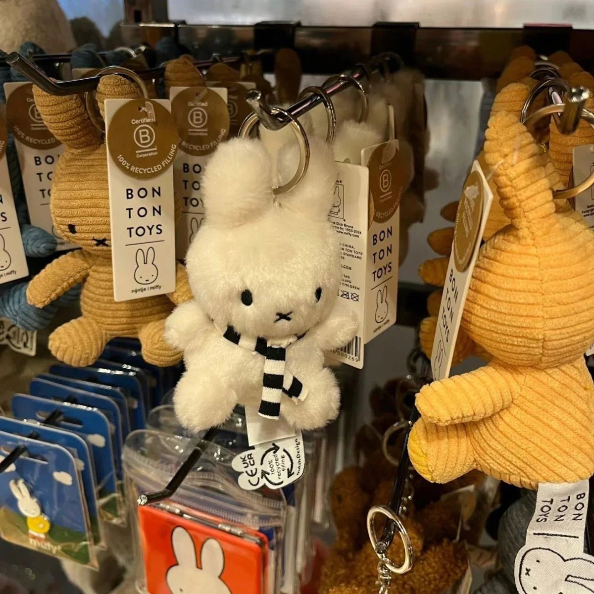 Miffy Winter Scarf Plush Keychain - Image 3