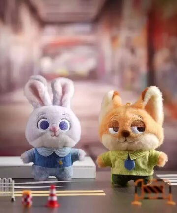 Nick & Judy Expressive Plush Keychain