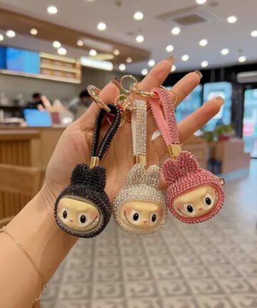 Labuboo Crystal Face Luxury Keychain