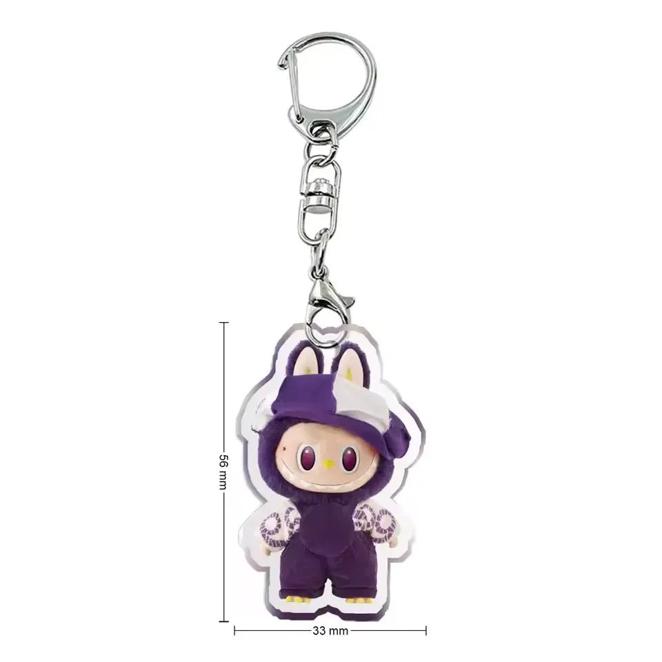Labubu Flat Friends 2D Keychain - Image 22