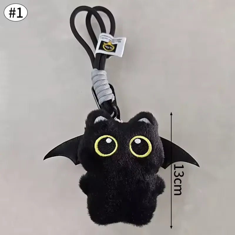 Black Hero Cat Plush Keychain - Image 13