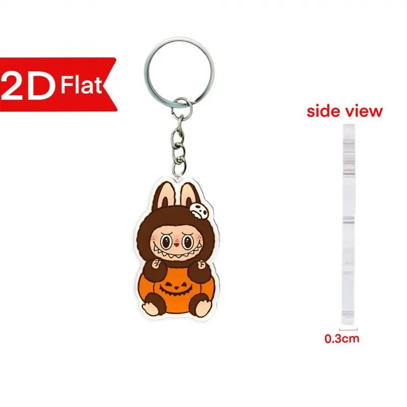 Labubu Flat Friends 2D Keychain - Image 20