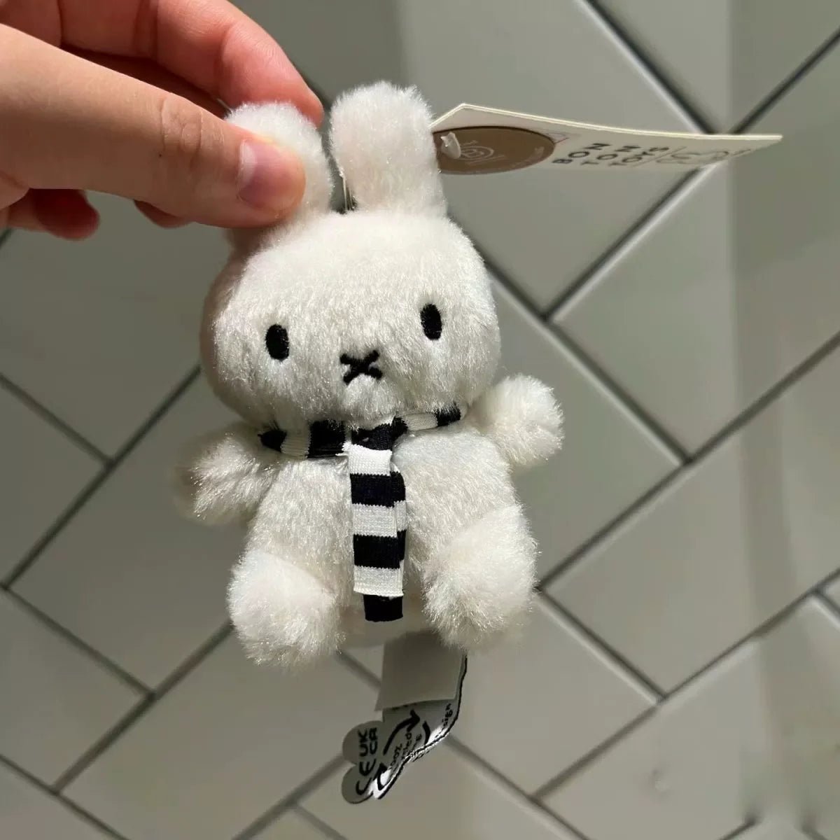 Miffy Winter Scarf Plush Keychain